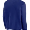 Los Angeles Dodgers Navy Blue Bomber Zip Jacket Back