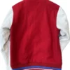 Los Angeles Dodgers Red And White Varsity Jacket Back