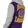 Los Angeles Lakers Throwback Prep Purple Jacket