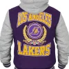 Los Angeles Lakers Throwback Prep Purple Varsity Jacket