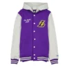 Los Angeles Lakers Throwback Prep Purple Varsity Jacket