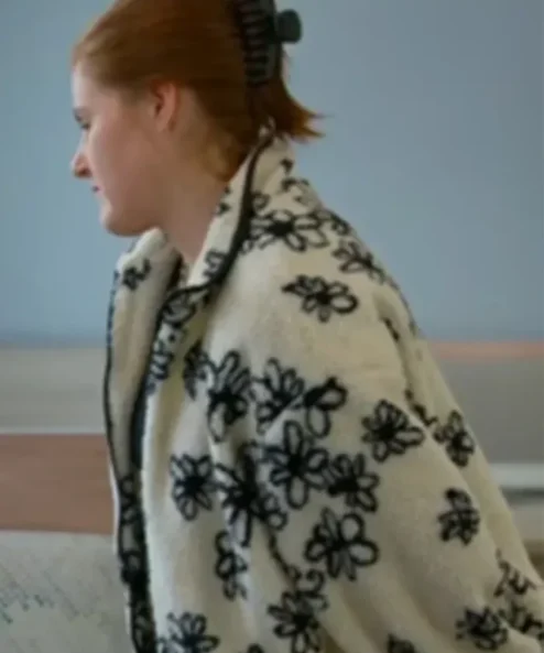 Love Is Blind S08 Floral Print Teddy Sherpa Jacket