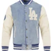 MLB Los Angeles Dodgers Denim Varsity Jacket