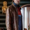 Magnus Lyng Blindspår 2025 Brown Leather Jacket
