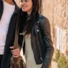 Maia Reficco La Dolce Villa Black Leather Jacket