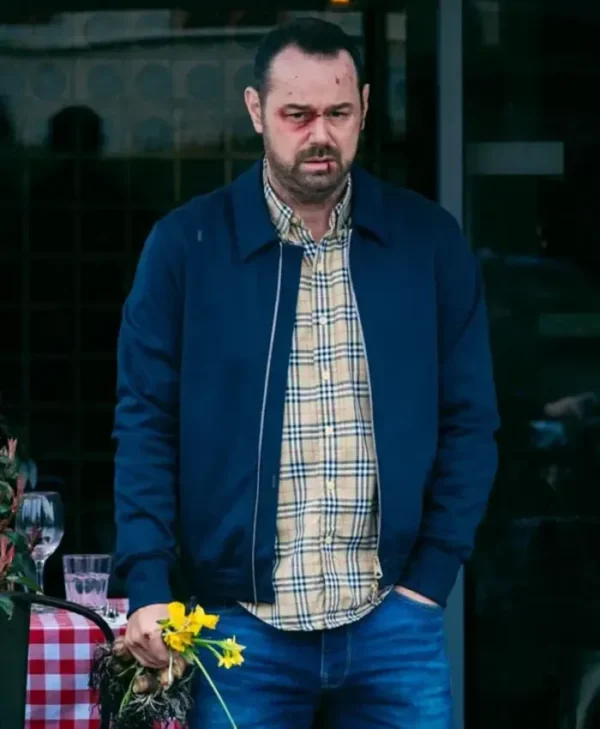 Marching Powder 2025 Danny Dyer Blue Zipper Jacket