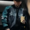 Mark Wahlberg Shooter Leather Eagles Jacket