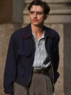 Marty Supreme 2025 Timothée Chalamet Blue Jacket