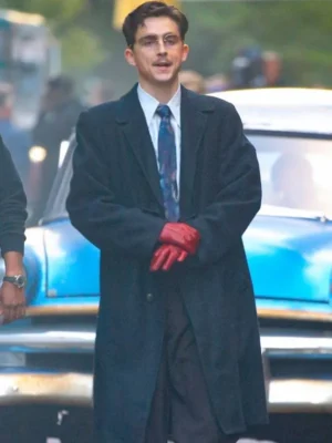 Marty Supreme 2025 Timothée Chalamet Wool Coat For Men