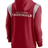 Men’s Arizona Cardinals Team Full Zip Red Hooded Jacket