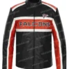 Men's Atlanta Falcons Biker Leather Jacket
