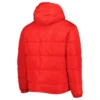 Men’s Red Kansas Puffer Parka Hooded Jacket For Sale