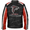 Men's Team Atlanta Falcons Full-Zip Leather Biker Jacket