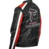 Men's Team Atlanta Falcons Leather Biker Jacket