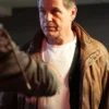 Michael Paré Helloween 2025 Brown Leather Jacket For Sale