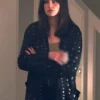 Millie Brady Surface S02 Coin Applique Black Jacket