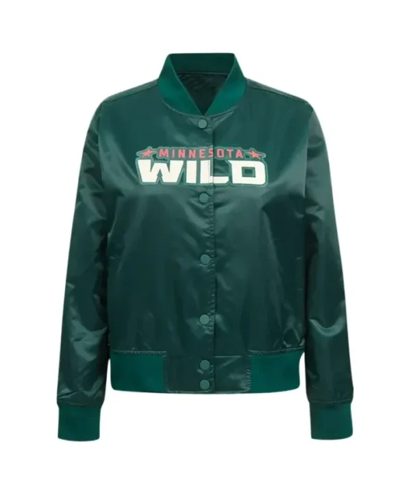 Minnesota Wild Classic Varsity Satin Jacket
