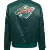 Minnesota Wild Classic Varsity Satin Jacket For Sale
