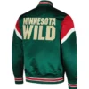 Minnesota Wild Green Satin Full-Snap Jacket For Men and Women