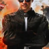 Mortal Kombat II Johnny Cage Black Leather Jacket
