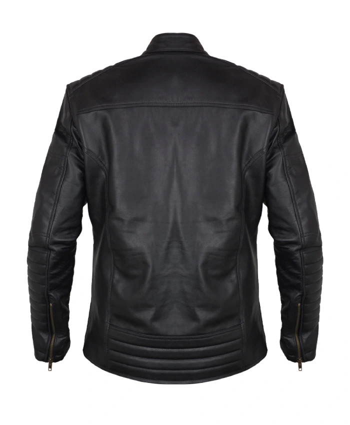 Mortal Kombat II Johnny Cage black leather jacket