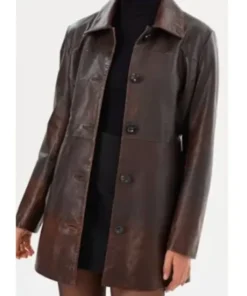 NCIS Origins S01 Cecilia Dominguez Brown Coat