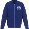 NHL Edmonton Oilers Blue Bomber Jacket