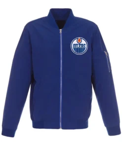 NHL Edmonton Oilers Blue Bomber Jacket