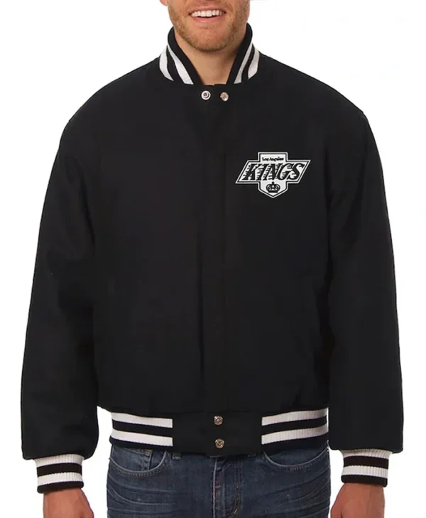 NHL Los Angeles Kings Black Varsity Jacket