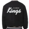 NHL Los Angeles Kings Black Varsity Jacket Back