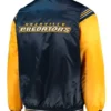 Nashville Predators Blue And Yellow Satin Bomber Jacket