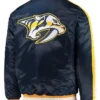 Nashville Predators Blue Full-Snap Satin Jacket