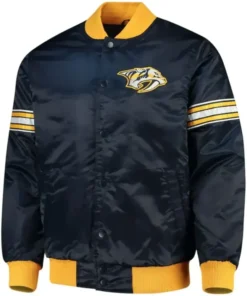 Nashville Predators Blue Starter Satin Jacket