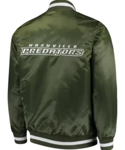 Nashville Predators Green Starter Satin Jacket