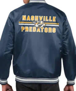Nashville Predators Printed Logo Starter Satin Jacket
