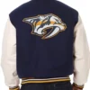 Nashville Predators Wool White And Blue Jacket