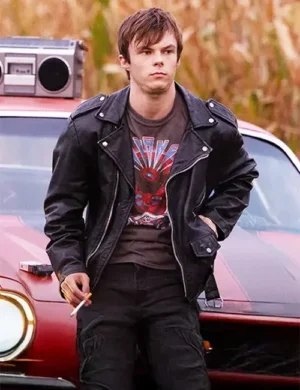 Nathan Williams Brave the Dark Black Leather Jacket