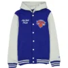 New York Knicks Throwback Prep Hooded Varsity Jacket