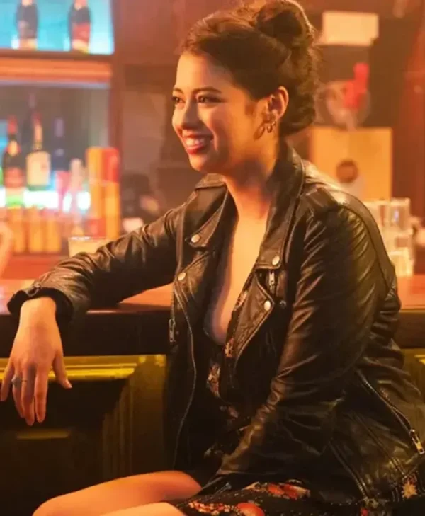 Novocaine 2025 Amber Midthunder Biker Leather Jacket