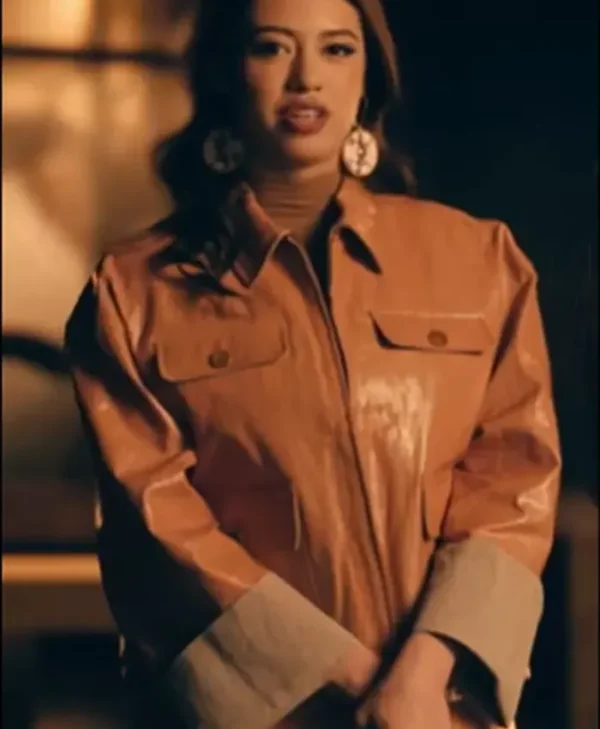 Novocaine Amber Midthunder Leather Coat