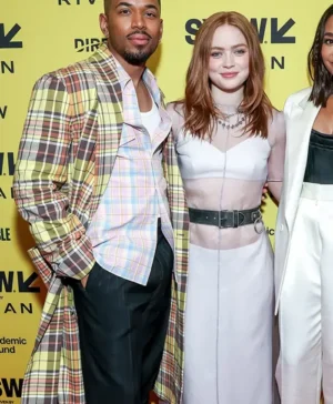 O Dessa Kelvin Harrison Jr Plaid Cotton Coat For Men And Women