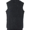 Oklahoma City Thunder Black Sherpa Vest Back