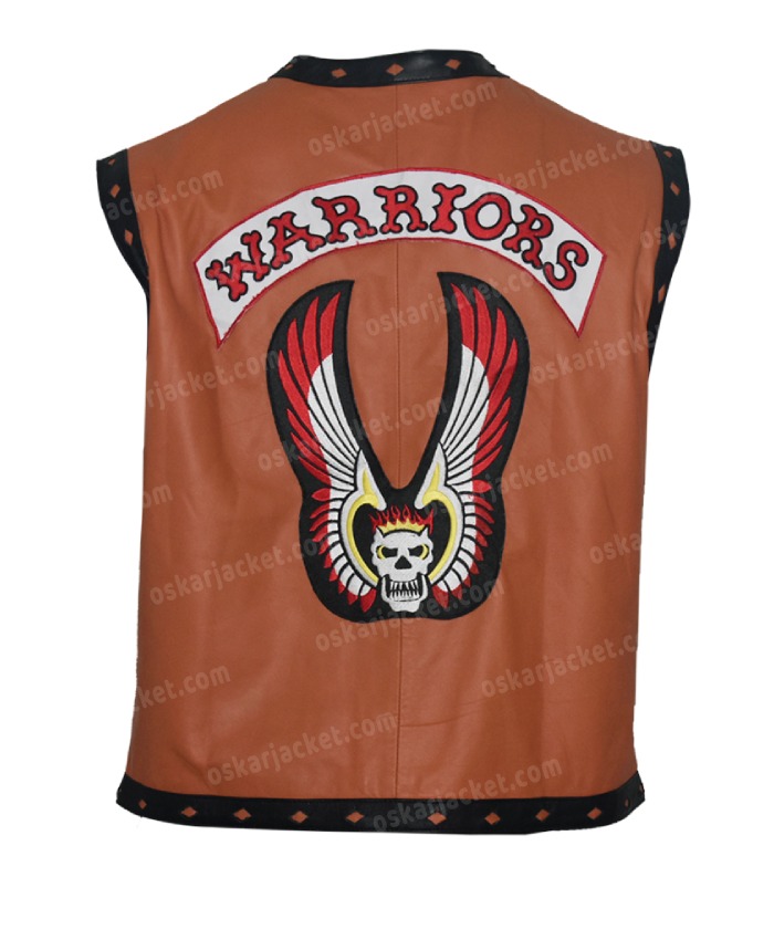 Ajax The Warriors James Remar Leather Brown Vest