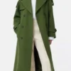 Playing Nice 2025 Niamh Algar Green Trench Coat For Sale