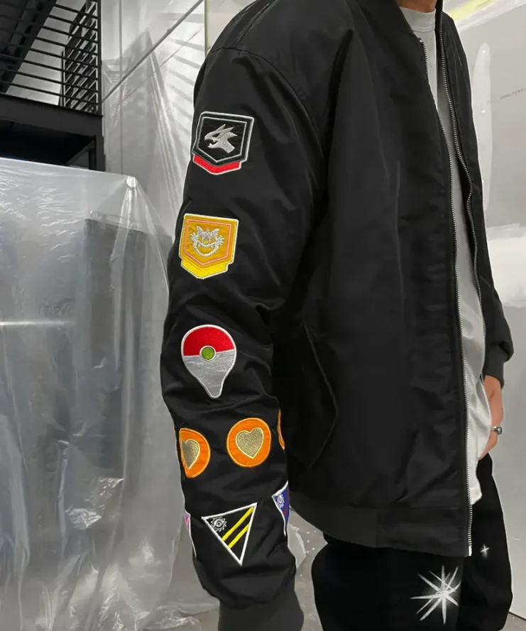 Pokemon Go Level 50 Black Bomber Jacket For Sale
