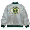 Portland Timbers White Satin Bomber Jacket For Sale