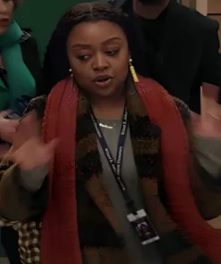 Quinta Brunson Abbott Elementary S04 Brown Coat