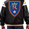 Real Salt Lake Leather Vintage Bomber Jacket For Sale