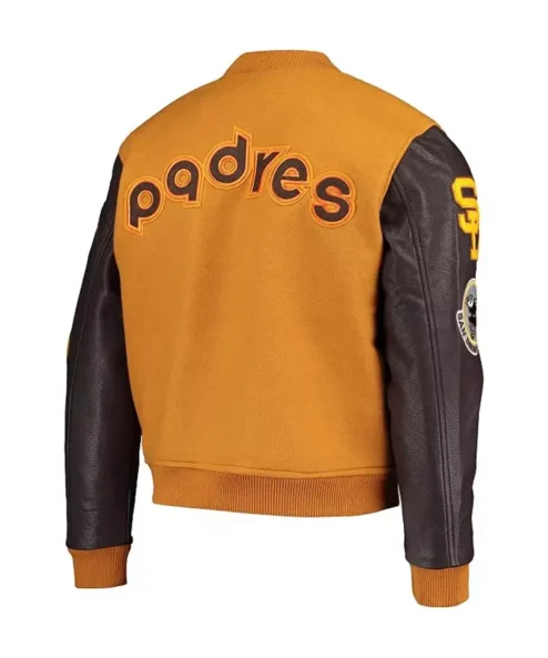 San Diego Padres Varsity Wool Jacket Back