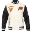 San Francisco Giants White And Black Wool Varsity Jacket